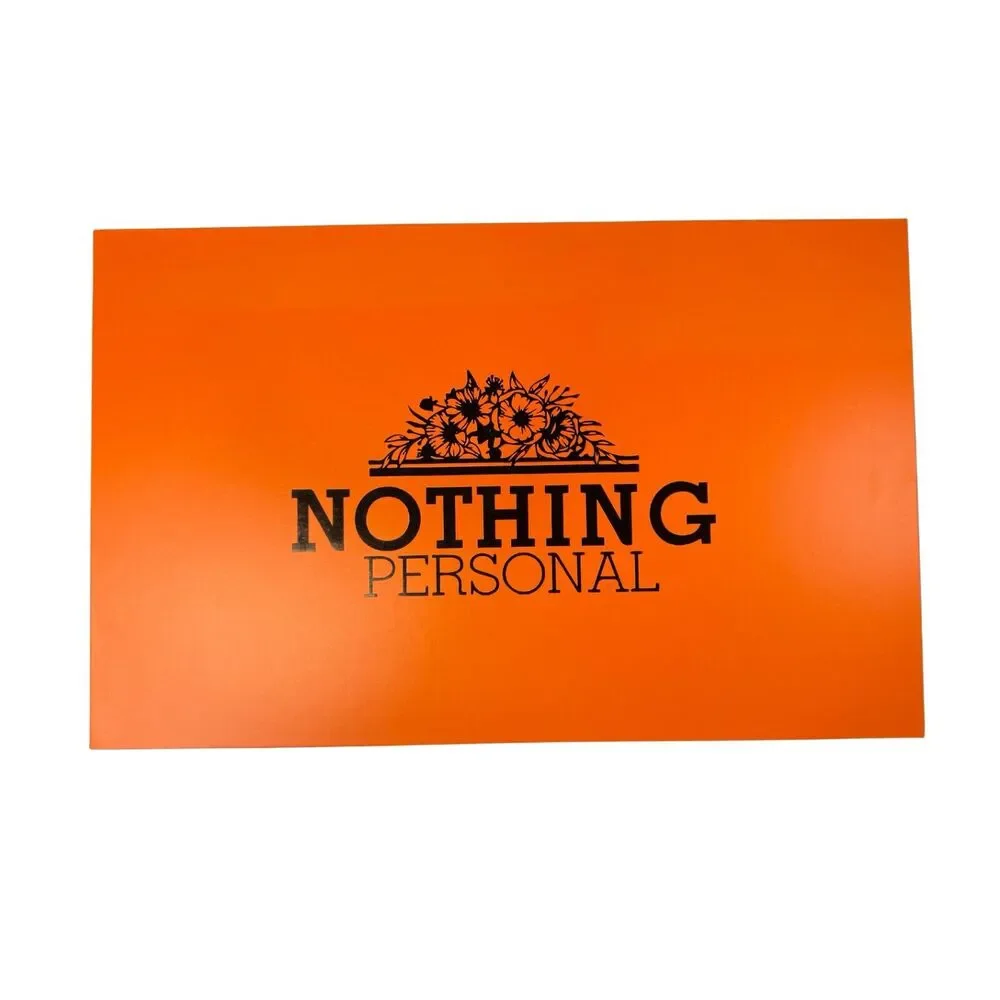 Nothing Personal Posterity Vase – Orange Transparent Birkin Inspo Design – NIB